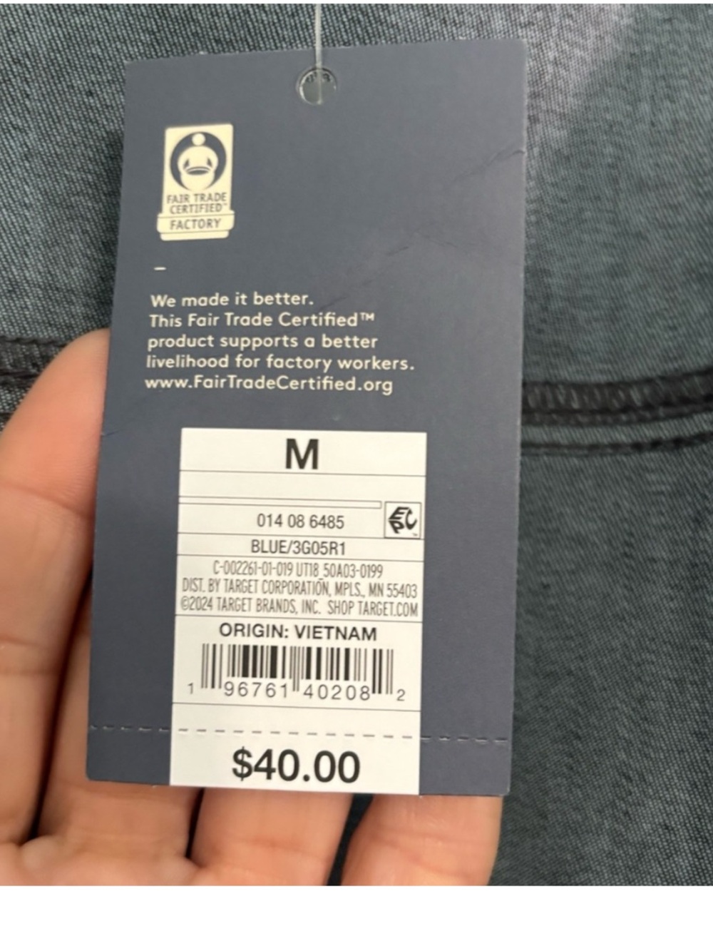 Denim Jacket Flocked by Universal Thread Classic Style - Picture 6 of 8
